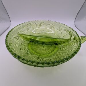 Indiana Glass- Duncan Miller "LIME" Sandwich Divider (Montgomery Ward)